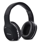 Lenovo Casque Bluetooth HD300 avec connexion AUX - Casque DJ Casque Noir