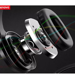 Lenovo Słuchawki Bluetooth HD300 ze złączem AUX - Zestaw słuchawkowy Słuchawki DJ Czarne