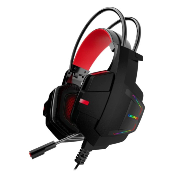 HU85 Gaming-Kopfhörer mit Mikrofon - USB-Anschluss-Headset mit HiFi-Sound DJ-Kopfhörer Schwarz