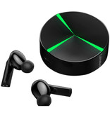 Lenovo Auriculares inalámbricos para juegos GM1 - Auriculares táctiles inteligentes TWS Auriculares Bluetooth 5.0 Auriculares Auriculares Negro