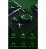 Lenovo Bezprzewodowe słuchawki do gier GM1 - Inteligentne słuchawki dotykowe TWS Słuchawki Bluetooth 5.0 Słuchawki douszne Czarne