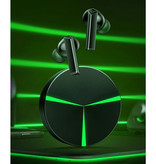 Lenovo Auriculares inalámbricos para juegos GM1 - Auriculares táctiles inteligentes TWS Auriculares Bluetooth 5.0 Auriculares Auriculares Negro
