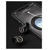 Lenovo Bezprzewodowe słuchawki LP12 z ekranem LED - słuchawki TWS Słuchawki Bluetooth 5.0 Słuchawki douszne Czarne