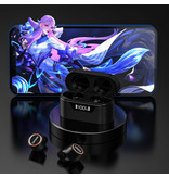 Lenovo LP12 Draadloze Oortjes met LED Scherm - Oordopjes TWS Bluetooth 5.0 Earphones Earbuds Oortelefoon Wit