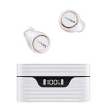 Lenovo Écouteurs sans fil LP12 avec écran LED - Écouteurs TWS Bluetooth 5.0 Écouteurs Écouteurs Écouteurs Blanc