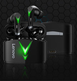 Lenovo Bezprzewodowe słuchawki do gier LP6 - słuchawki Smart Touch TWS Słuchawki Bluetooth 5.0 Słuchawki douszne Czarne