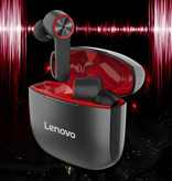 Lenovo Auricolari wireless HT78 con custodia e microfono integrato - Touch Control ANC Auricolari TWS Auricolari Bluetooth 5.0 Auricolari Auricolari neri