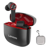 Lenovo Auricolari wireless HT78 con custodia e microfono integrato - Touch Control ANC Auricolari TWS Auricolari Bluetooth 5.0 Auricolari Auricolari neri