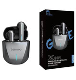 Lenovo Écouteurs de jeu sans fil XG01 - Écouteurs Smart Touch TWS Bluetooth 5.0 Écouteurs Écouteurs Écouteurs Argent