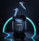 Lenovo Auriculares inalámbricos para juegos XG01 con bolsa de almacenamiento - Auriculares táctiles inteligentes TWS Auriculares Bluetooth 5.0 Auriculares Auriculares Plata