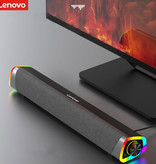 Lenovo Barre de son sans fil L101 - Haut-parleur sans fil Bluetooth 5.0 Speaker Box noir