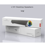 Lenovo Barre de son sans fil L101 - Haut-parleur sans fil Bluetooth 5.0 Speaker Box noir