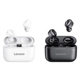 Lenovo Écouteurs sans fil HT18 avec microphone intégré - Écouteurs ANC à commande tactile TWS Bluetooth 5.0 Écouteurs Écouteurs Écouteurs Blanc