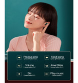 Lenovo Drahtlose HT18-Ohrhörer mit Aufbewahrungstasche und integriertem Mikrofon - Touch Control ANC-Ohrhörer TWS Bluetooth 5.0-Ohrhörer Ohrhörer Ohrhörer Schwarz