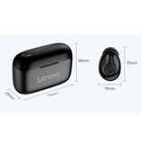 Lenovo Drahtlose HT18-Ohrhörer mit Aufbewahrungstasche und integriertem Mikrofon - Touch Control ANC-Ohrhörer TWS Bluetooth 5.0-Ohrhörer Ohrhörer Ohrhörer Schwarz