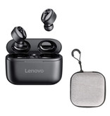 Lenovo HT18 Wireless Earphones with Storage Pouch and Built-in Microphone - Touch Control ANC Earbuds TWS Bluetooth 5.0 Earphones Earbuds Earphones Black