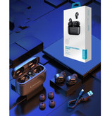 Lenovo Słuchawki bezprzewodowe HT18 z pokrowcem i wbudowanym mikrofonem - sterowanie dotykowe Słuchawki douszne ANC TWS Słuchawki Bluetooth 5.0 Słuchawki douszne Białe