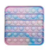 Stuff Certified® Pop It - Fidget Anti-Stress-Spielzeug Blasenspielzeug Silikon Quadrat Blau-Rosa
