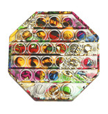 Stuff Certified® Pop It - Fidget Anti Stress Speelgoed Bubble Toy Siliconen Octagon Graffiti