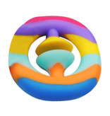 Stuff Certified® Pop It Snapper - Fidget Anti Stress Toy Bubble Toy Silicone Rainbow