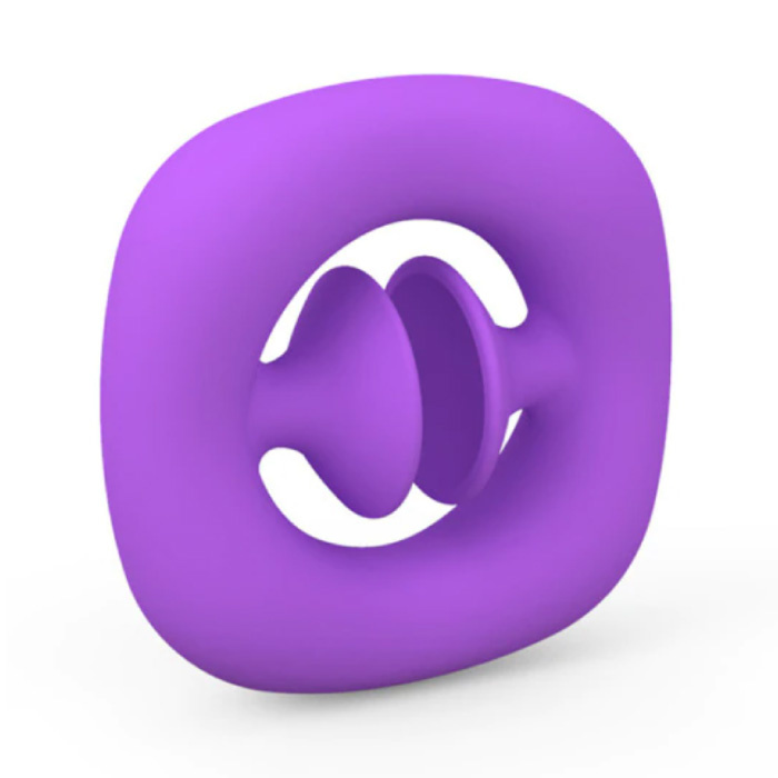 Stuff Certified® Pop It Snapper - Fidget Anti Stress Toy Bubble Toy Silicone Purple