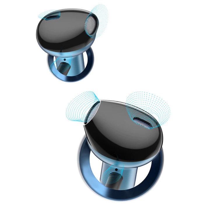 Baseus H19 Ohrhörer mit Mikrofon und Bedienelementen - 3,5-mm-AUX-Ohrhörer Lautstärkeregler Kabelgebundene Kopfhörer Kopfhörer Schwarz