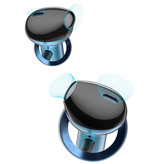 Baseus Écouteurs H19 avec micro et commandes - Écouteurs AUX 3,5 mm Contrôle du volume Écouteurs filaires Écouteurs bleus