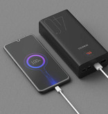 Romoss Zeus 40.000mAh Powerbank mit 4 Ports - LED-Anzeige Externer Notfall Akku Ladegerät Ladegerät Schwarz