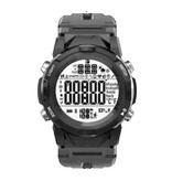 Lenovo Orologio sportivo C2 - Smartwatch con tracker attività sportiva fitness nero