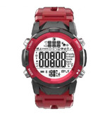 Lenovo Montre C2 Sport - Montre connectée Fitness Sport Activity Tracker rouge