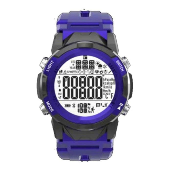 C2 Sport Horloge - Fitness Sport Activity Tracker Smartwatch Blauw