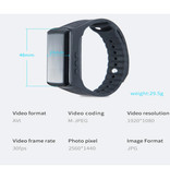 CUGUU Orologio con telecamera di sicurezza - Smartwatch con telecamera DVR Smartband Tracker di attività - 1440p