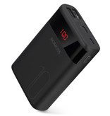 Romoss Ares Power Bank da 10.000 mAh con 4 porte - Display a LED Caricabatteria esterno per batteria di emergenza Caricabatterie nero