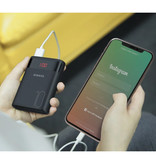 Romoss Ares Power Bank da 10.000 mAh con 4 porte - Display a LED Caricabatteria esterno per batteria di emergenza Caricabatterie nero