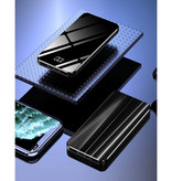 Nohon Power Bank 10 000 mAh z 4 portami - Wyświetlacz LED Zewnętrzna ładowarka awaryjna Ładowarka baterii Czarna