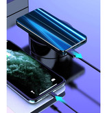 Nohon Power Bank 10 000 mAh z 4 portami - Wyświetlacz LED Zewnętrzna ładowarka awaryjna Ładowarka Niebieska