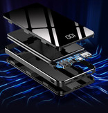 Nohon Power Bank 10 000 mAh z 4 portami - Wyświetlacz LED Zewnętrzna ładowarka awaryjna Ładowarka Niebieska