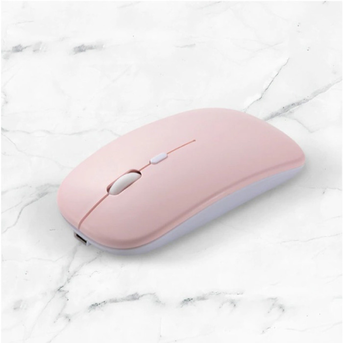 Souris sans fil - Souris Bluetooth pour iPad - Silencieuse / Optique / Ambidextre / Ergonomique - Rose