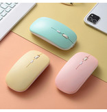 ABEIFAN Mysz bezprzewodowa - Mysz Bluetooth do iPada - Bezgłośna / Optyczna / Oburęczna / Ergonomiczna - Różowa