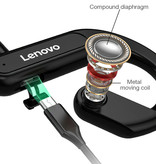 Lenovo X3 Draadloze Oortjes met Nekband - 3D Surround Oordopjes TWS Bluetooth 5.0 Earphones Earbuds Oortelefoon Zwart