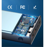 Baseus Power Bank con porta PD 20.000mAh Tripla 3 porte USB - Display a LED Caricabatteria esterno per batteria di emergenza Caricabatterie nero