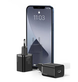 Baseus Super Si 20W PD USB-C-Ladegerät - Stromversorgung USB-Schnellladung - Wandstecker-Ladegerät Wallcharger AC-Home-Ladegerät-Adapter Schwarz