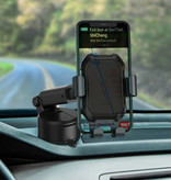 Baseus Uniwersalny uchwyt samochodowy na telefon ze stojakiem na deskę rozdzielczą - uchwyt na smartfon Gravity czarny