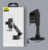 Baseus Soporte universal para teléfono para automóvil con soporte para tablero - Soporte para teléfono inteligente Gravity Negro
