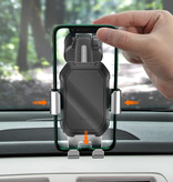 Baseus Supporto universale per telefono da auto con supporto per cruscotto - Supporto per smartphone Gravity argento