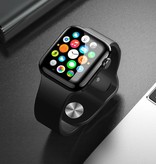 Stuff Certified® Protector de pantalla de cubierta completa de 44 mm para iWatch Series 4/5 - Vidrio templado