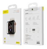 Stuff Certified® Protector de pantalla de cubierta completa de 44 mm para iWatch Series 4/5 - Vidrio templado