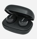 Lenovo Auriculares inalámbricos H301 - Auriculares con control táctil TWS Auriculares Bluetooth 5.0 Auriculares Auriculares Negro