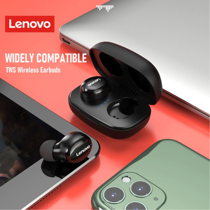 Lenovo Słuchawki bezprzewodowe H301 - słuchawki douszne sterowane dotykiem TWS Słuchawki douszne Bluetooth 5.0 Słuchawki douszne Czerwone