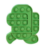 Stuff Certified® Pop It - Fidget Anti Stress Toy Bubble Toy Silicone Male Green